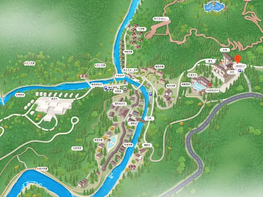 薛城结合景区手绘地图智慧导览和720全景技术，可以让景区更加“动”起来，为游客提供更加身临其境的导览体验。